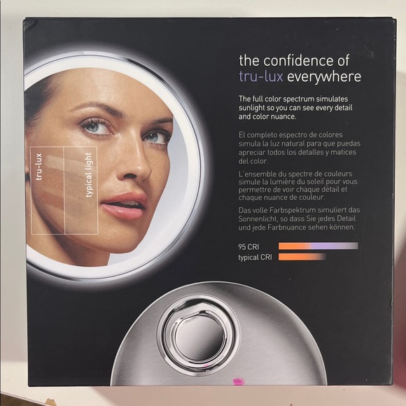 Simplehuman Silver Sensor Mirror with 3x Magnification - Picture 2 of 6